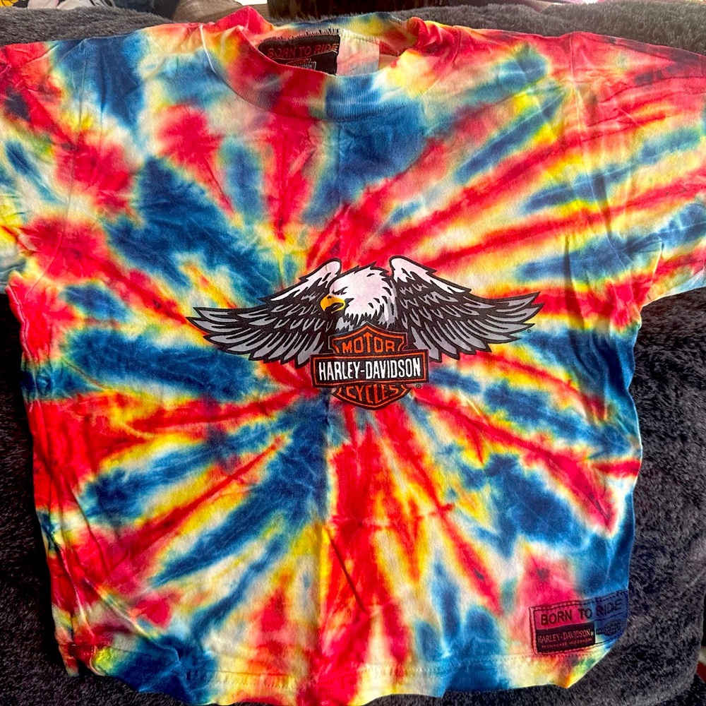 Tie Dye 4T Harley Davidson tshirt